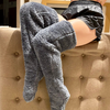 Chaussettes de jambe en fausse fourrure - doux et tendance