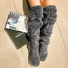 Chaussettes de jambe en fausse fourrure - doux et tendance