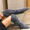 Chaussettes de jambe en fausse fourrure - doux et tendance