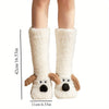Chaussettes d'hiver pour femmes - lot de 2, douces et chaudes, chaussons antidérapants