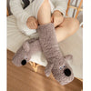 Chaussettes d'hiver pour femmes - lot de 2, douces et chaudes, chaussons antidérapants