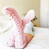 Chaussettes longues tricotées - les accessoires hivernaux féminins à mi-mollet