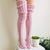 Chaussettes longues tricotées - les accessoires hivernaux féminins à mi-mollet