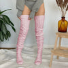 Chaussettes montantes pour femmes - légères en maille