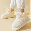 Chaussons en fausse fourrure - chaussures d'intérieur pour femme