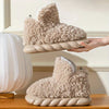Chaussons en fausse fourrure - chaussures d'intérieur pour femme