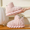Chaussons en fausse fourrure - chaussures d'intérieur pour femme