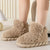 Chaussons en fausse fourrure - chaussures d'intérieur pour femme