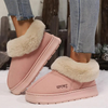 Chaussons en fausse fourrure - des souliers d'intérieur chaleureux pour dames