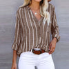 Chemise à rayures femme - blouse décontractée à coupe ample pour un chic quotidien