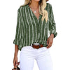 Chemise à rayures femme - blouse décontractée à coupe ample pour un chic quotidien