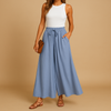 Pantalons larges pour femmes à taille haute - style chic pour le bureau décontracté