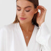 Collier en forme de cœur scintillant - pendentif en or élégant pour dames