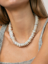 Collier en nacre - bijou féminin élégant en nacre naturelle