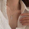 Collier en or à maillons entrelacés - bijou élégant pour femmes