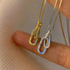 Collier en or à maillons entrelacés - bijou élégant pour femmes