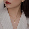 Collier en or à maillons entrelacés - bijou élégant pour femmes