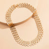 Collier multi-brins en argent - élégant choker à couches pour femme