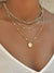 Collier pendentif superposé 3 pièces - ensemble de bijoux en or élégant pour femmes