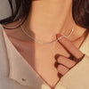 Collier ras de cou en argent - chaîne délicate pour femme