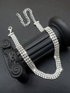 Collier ras de cou en strass apaisant - bijoux raffinés en argent pour dames