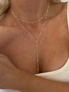 Collier y superposé en 3 pièces - bijoux en or élégant pour femmes