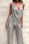 Combinaison à sequins - tenue élégante pour les soirées