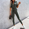 Combinaison - combinaison cargo tendance pour femmes avec fermeture éclair