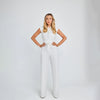 Combinaison élégante - design sans manches avec ceinture