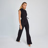 Combinaison élégante - design sans manches avec ceinture