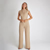 Combinaison élégante - design sans manches avec ceinture
