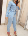 Combinaison femme - tenue une pièce zipée tendance