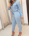Combinaison femme - tenue une pièce zipée tendance