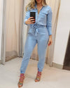 Combinaison femme - tenue une pièce zipée tendance