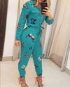 Combinaison femme - tenue une pièce zipée tendance