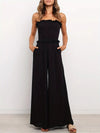 Combinaison sans manches - joli jumpsuit noir pour femmes