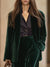 Costume en velours - ensemble blazer et pantalon élégant pour femmes