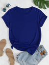 T-shirt femme coupe décontractée en tissu doux - mode quotidien casual