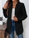 Blazer ouvert texturé pour femmes - veste légère stylée pour le bureau et les occasions décontractées