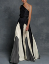 Delaide - robe maxi asymétrique pour femmes