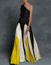 Delaide - robe maxi asymétrique pour femmes