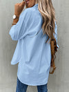 Blouse féminine ample avec poches - tenue décontractée et stylée, tissu respirant, polyvalente pour le bureau et les sorties