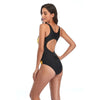 Maillot de bain une pièce sporty pour femmes avec découpe au dos - mode balnéaire élégante pour la piscine et la plage