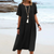 Robe décontractée en coton et lin pour femmes avec poches - coupe ample pour vos sorties estivales