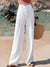 Pantalons larges pour femmes - lin léger pour un look décontracté à la plage