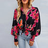Blouse à imprimé floral pour femmes - élégante et légère, parfaite pour tous les jours