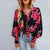 Blouse à imprimé floral pour femmes - élégante et légère, parfaite pour tous les jours