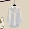 Pull court gris en maille - tricot féminin polyvalent