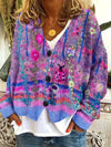 Cardigan en tricot pour femmes - joli pull oversize avec broderies florales
