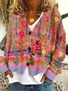 Cardigan en tricot pour femmes - joli pull oversize avec broderies florales